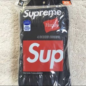 supreme x hanes boxer brief
